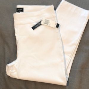 Ladies white ankle pants